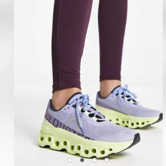 On Running Shoes - On Running Cloudmonster Nimbus/Hay  Sneakers